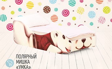 Детская кровать-зверёнок Полярный мишка-Умка в Томске