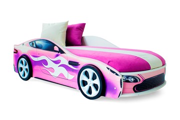 Детская кровать-машина Бондимобиль розовый в Томске