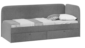 Подростковая кровать Молли тип 1 (90), Микровелюр Scandi Graphite 22 в Томске
