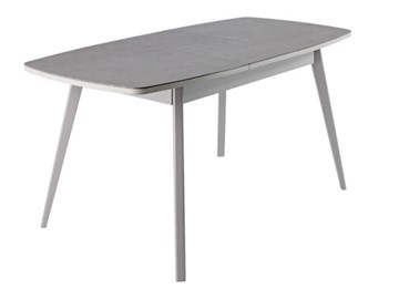 Кухонный раскладной стол Артктур, Керамика, grigio серый, 51 диагональные массив серый в Томске