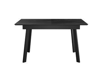 Керамический обеденный стол DikLine SKH125 Керамика Черный мрамор/подстолье черное/опоры черные (2 уп.) в Томске