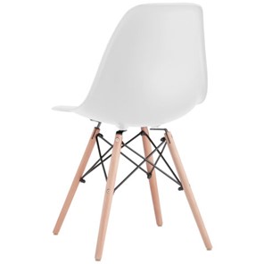 Комплект стульев 4 шт. BRABIX "Eames CF-010", пластик белый, опоры дерево/металл, 532630, 2033A в Томске