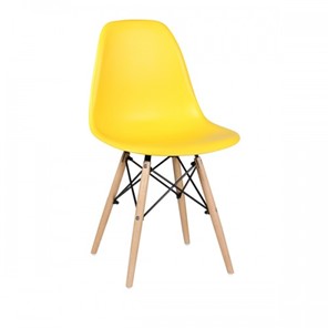 Дизайнерский стул EAMES DSW WX-503 PP-пластик желтый в Томске