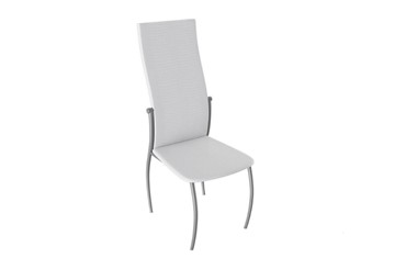 Обеденный стул Комфорт-М, цвет Эмаль Бриллиант, Белый Аллигатор к/з 218 (белый) в Томске