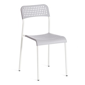 Обеденный стул ADDE (mod.C-049) металл/пластик, 39х49х78, Grey (серый) /White (белый) арт.19256 в Томске