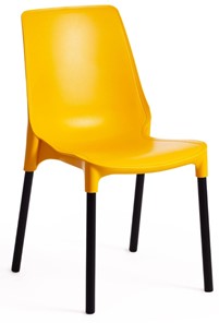 Обеденный стул GENIUS (mod 75) 46x56x84 желтый/черные ножки арт.15281 в Томске