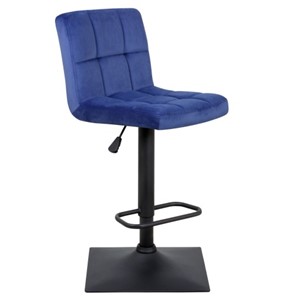 Барный стул Курт с мягкой спинкой WX-2320 велюр синий в Томске