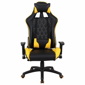 Кресло офисное Brabix GT Master GM-110 (две подушки, экокожа, черное/желтое) 531927 в Томске