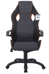 Кресло компьютерное Brabix Techno Pro GM-003 (ткань, черное/серое, вставки оранжевые) в Томске