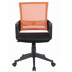 Кресло офисное Brabix Balance MG-320 (с подлокотниками, комбинированное черное/оранжевое) 531832 в Томске