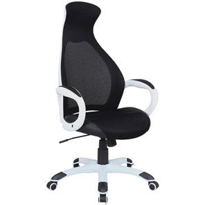 Кресло Brabix Premium Genesis EX-517 (пластик белый, ткань/экокожа/сетка черная) 531573 в Томске