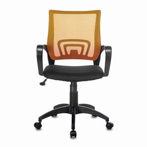 Офисное кресло Brabix Fly MG-396 (с подлокотниками, сетка, оранжевое/черное) 532084 в Томске