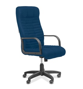Офисное кресло для руководителя Атлант, ткань Bahama / синяя в Томске