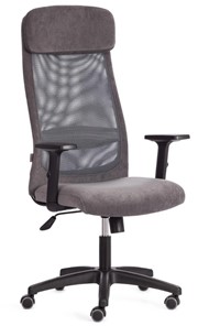 Кресло PROFIT PLT флок/ткань, серый, 29/W-12, арт.20537 в Томске