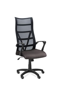 Кресло в офис Топ, сетка/ткань Bahama / черная/серая в Томске