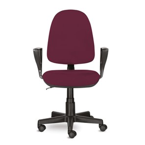 Офисное кресло Brabix Prestige Ergo MG-311 (регулируемая эргономичная спинка, ткань, бордовое) 532422 в Томске