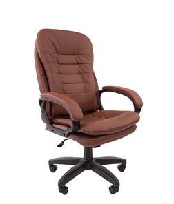 Офисное кресло CHAIRMAN 795 LT, экокожа, цвет коричневый в Томске