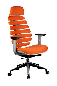 Кресло компьютерное Riva Chair SHARK (Оранжевый/серый) в Томске