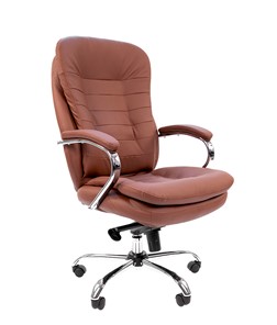 Кресло офисное CHAIRMAN 795 экокожа, цвет коричневый в Томске
