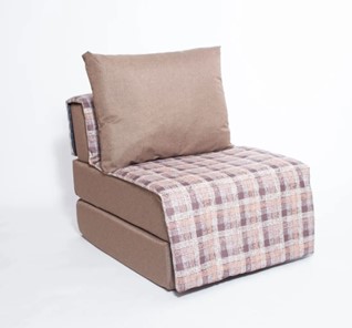 Бескаркасное кресло-кровать Харви, коричневый - квадро беж в Томске