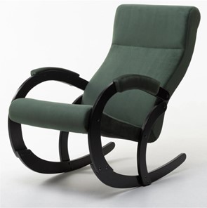 Кресло-качалка в гостиную Корсика, ткань Amigo Green 34-Т-AG в Томске