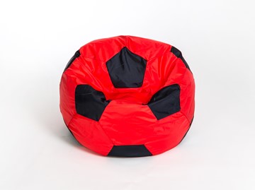 Кресло-мешок Мяч большой, красно-черный в Томске