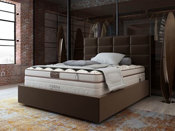 Спальная кровать Chocolate Compact/Island M 160х200, Микровелюр (Manhattan Лесной каштан) в Томске