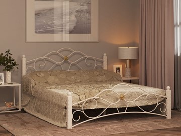 Двуспальная кровать Гарда 3, 160х200, белая в Томске