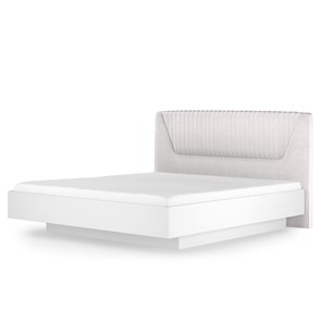 Кровать с механизмом 1.5-спальная Марсель-11 (Белый, ткань Catania white) 1400 в Томске