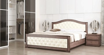 Кровать 2-спальная СВ-Стиль Стиль 3, 160х190, кожзам, с основанием в Томске