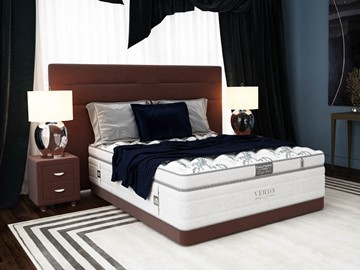 Кровать 2-спальная Modern/Basement 180х200, Флок (Велсофт Спелая слива) в Томске