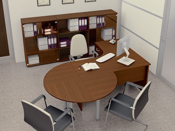 Комплект офисной мебели Комфорт №2 (французский орех) в Томске