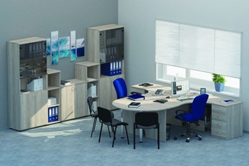 Мебель для персонала Twin для 2 сотрудников с совмещенными столами в Томске