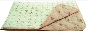 Одеяло «Зима-Лето», ткань: тик, материалы: бамбук/верблюжья шерсть в Томске