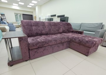Угловой диван Мальта 2 со столиком велюр Candy 16 (ПТК), в Томске