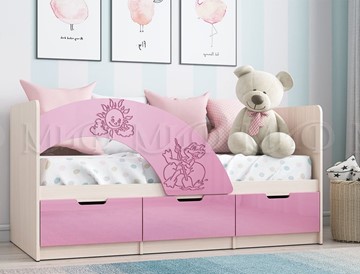 Детская кровать Юниор-3, Розовый металлик в Томске