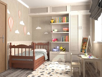 Кровать в детскую Алёнка (Орех) с основанием в Томске - предосмотр 1