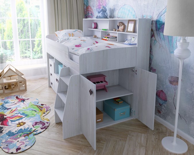 Кровать-чердак детская Малыш-5, цвет Винтерберг в Томске - изображение 6