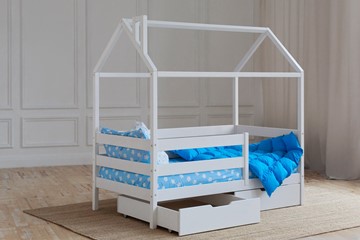 Детская кровать Домик с ящиками, цвет белый в Томске - предосмотр 2