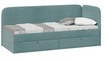 Подростковая кровать Молли тип 1 (80), Микровелюр Scandi Indigo 11 в Томске