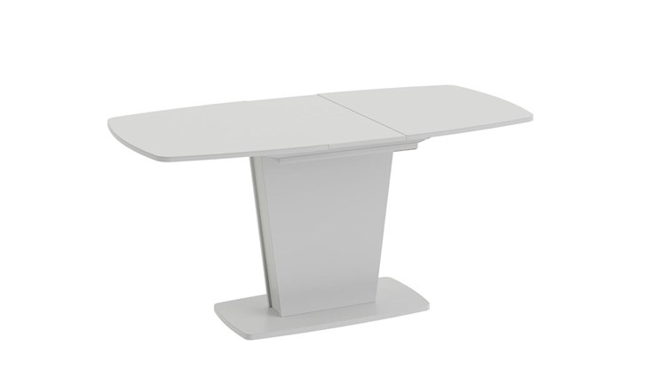 Кухонный стол раздвижной Честер тип 2, цвет Белый/Стекло белый глянец в Томске - изображение 1