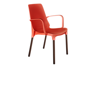 Обеденный стул SHT-ST76/S424 (красный/коричневый муар) в Томске