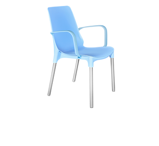 Обеденный стул SHT-ST76/S424 (голубой/хром лак) в Томске