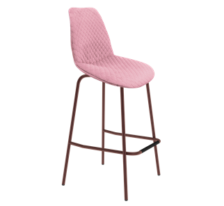 Барный стул SHT-ST29-С22 / SHT-S29P (розовый зефир/медный металлик) в Томске