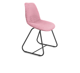 Обеденный стул SHT-ST29-С22 / SHT-S38 (розовый зефир/черный муар) в Томске