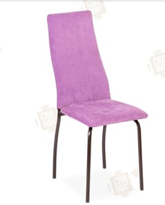 Обеденный стул Волна, каркас металл коричневый, инфинити фиолетовый в Томске