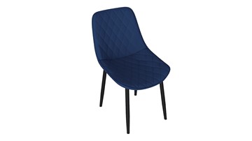 Обеденный стул Oscar (Черный муар/Велюр L005 синий) в Томске