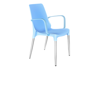 Обеденный стул SHT-ST76/S424-С (голубой/хром лак) в Томске