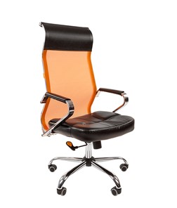 Офисное кресло CHAIRMAN 700 сетка, цвет оранжевый в Томске