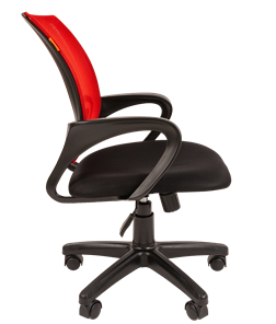 Офисное кресло CHAIRMAN 696 black Сетчатый акрил DW69 красный в Томске - предосмотр 1